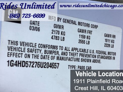 Used 2006 Buick Lucerne CXL w/ Luxury Package FWD image 22