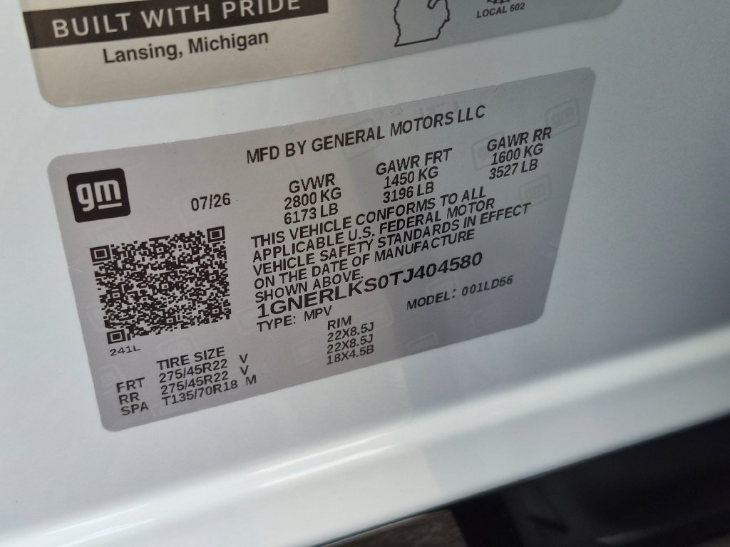 New 2026 Chevrolet Traverse RS w/ LPO, Floor Liner Package FWD image 32
