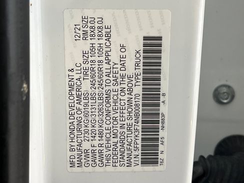 Used 2022 Honda Ridgeline RTL-E image 29