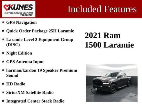 Used 2021 RAM 1500 Laramie w/ Night Edition AWD/4WD image 3