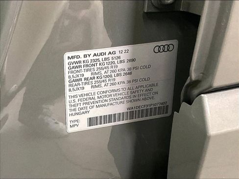 Certified 2023 Audi Q3 2.0T Premium w/ Black Optic Sport Package image 36