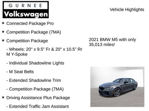 Used 2021 BMW M5 w/ Competition Package AWD/4WD image 8