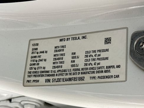 Used 2021 Tesla Model 3 Standard Range Plus RWD image 12