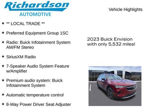 Used 2023 Buick Envision Preferred w/ Sport Touring Package AWD/4WD image 11