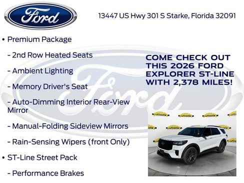 New 2026 Ford Explorer ST-Line w/ ST-Line Street Pack RWD image 20
