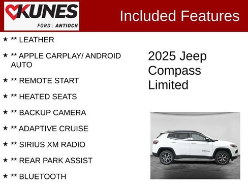 Used 2025 Jeep Compass Limited AWD/4WD image 3
