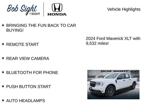 Used 2024 Ford Maverick XLT w/ Equipment Group 300A Standard image 2
