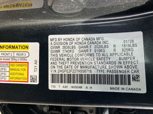 Certified 2026 Honda Civic LX image 39