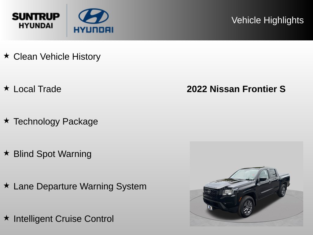 Used 2022 Nissan Frontier S w/ Technology Package RWD image 8