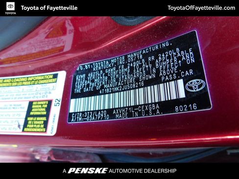 Used 2018 Toyota Camry XLE FWD image 8