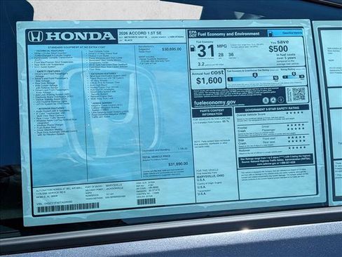New 2026 Honda Accord SE image 21
