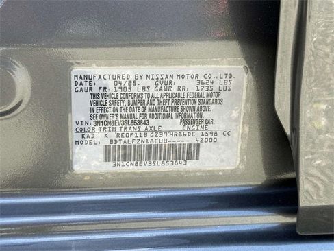 New 2025 Nissan Versa SV w/ Trunk Package image 25