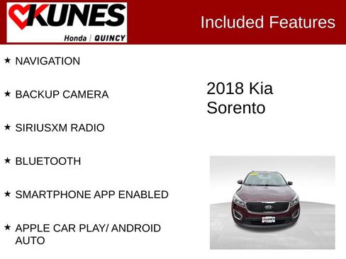 Used 2018 Kia Sorento AWD image 2