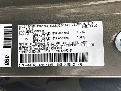 Used 2025 Toyota Tacoma TRD Sport RWD image 19