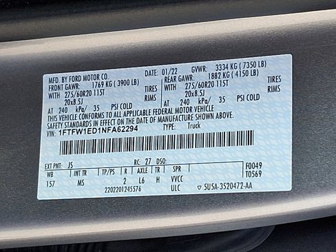 Used 2022 Ford F150 XLT w/ Equipment Group 301A Mid image 28