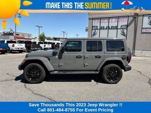 Used 2023 Jeep Wrangler Unlimited Sahara w/ Cold Weather Group AWD/4WD image 2
