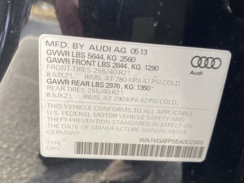 Used 2014 Audi SQ5 Prestige w/ Prestige Package image 21