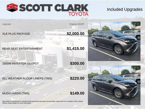 Used 2021 Toyota Sienna XLE w/ XLE Plus Package AWD/4WD image 10