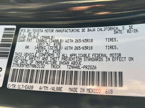 New 2026 Toyota Tacoma TRD Sport image 39