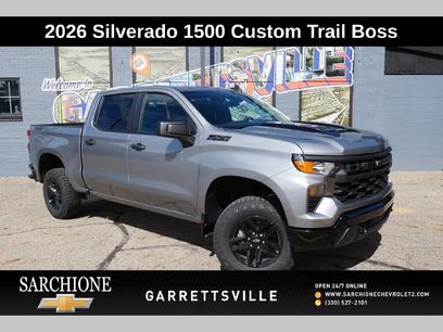 New 2026 Chevrolet Silverado 1500 Custom Trail Boss w/ Dark Appearance Package