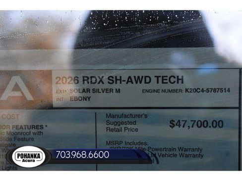 New 2026 Acura RDX w/ Technology Package image 40
