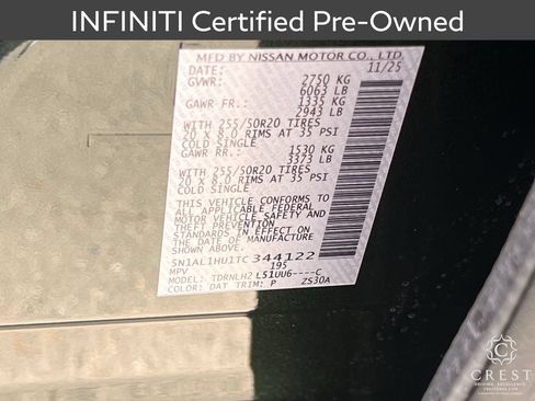 Certified 2026 INFINITI QX60 Autograph w/ Autograph Tech Package AWD/4WD image 34