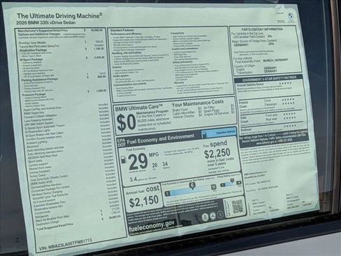 New 2026 BMW 330i xDrive Sedan AWD/4WD image 19