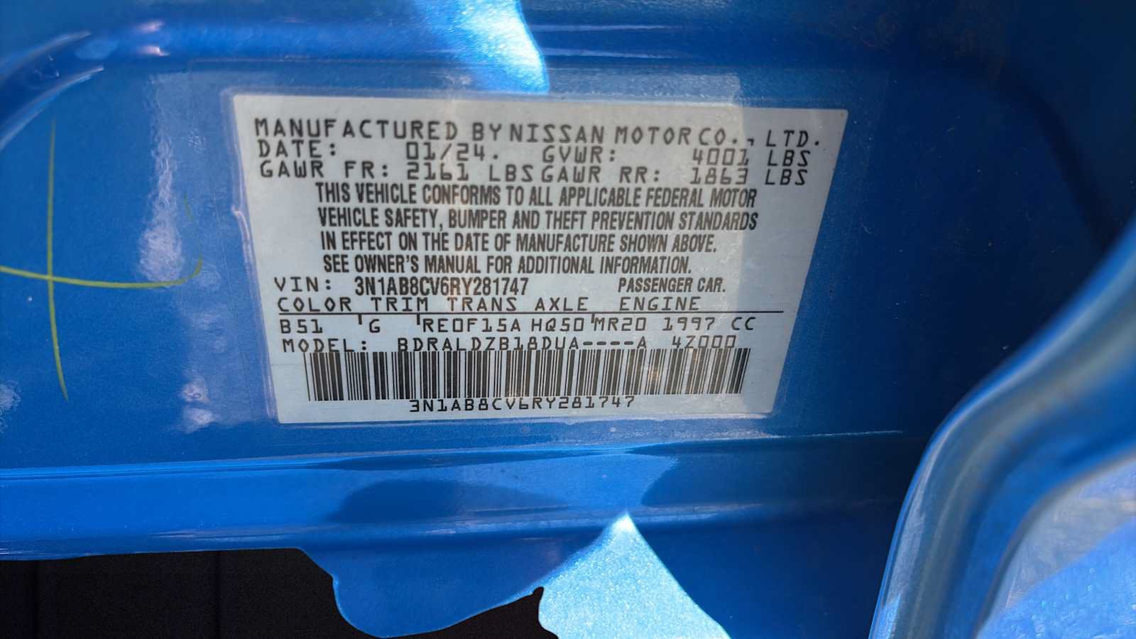 Used 2024 Nissan Sentra SV FWD image 15