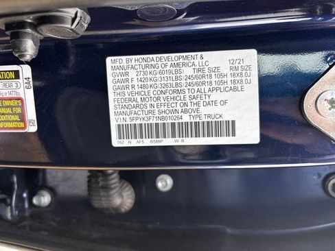 Certified 2022 Honda Ridgeline RTL-E image 32