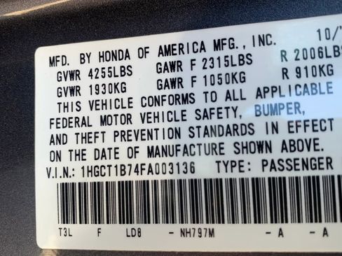 Used 2015 Honda Accord EX image 30