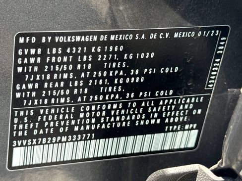 Certified 2023 Volkswagen Taos SE w/ Black Wheel Package FWD image 29