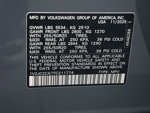 New 2026 Volkswagen Atlas Cross Sport SE FWD image 19