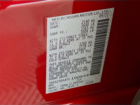 Used 2026 Nissan Murano Platinum w/ Cargo Package image 37