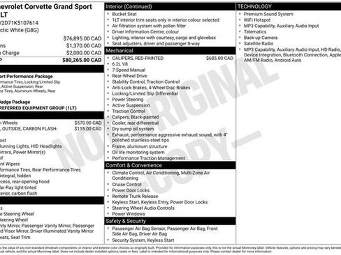 Used 2019 Chevrolet Corvette Grand Sport RWD image 2
