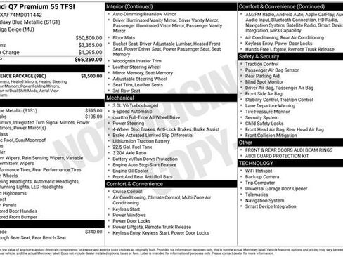 Used 2021 Audi Q7 3.0T Premium w/ Convenience Package AWD/4WD image 37