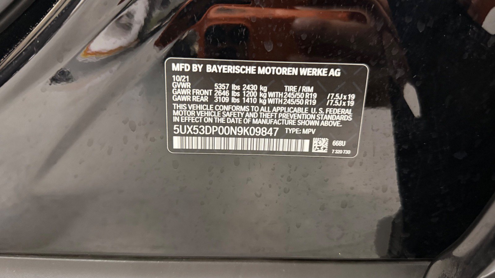 Used 2022 BMW X3 xDrive30i w/ Convenience Package AWD/4WD image 48