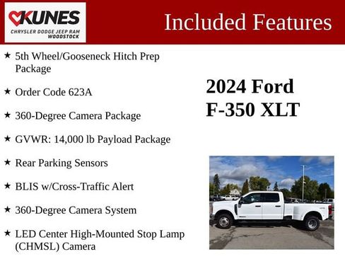Used 2024 Ford F350 XLT w/ 360-Degree Camera Package image 3