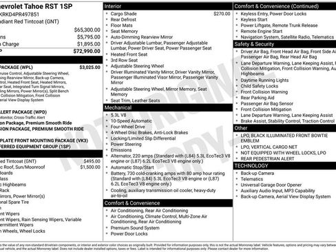 Used 2023 Chevrolet Tahoe RST w/ Luxury Package AWD/4WD image 6