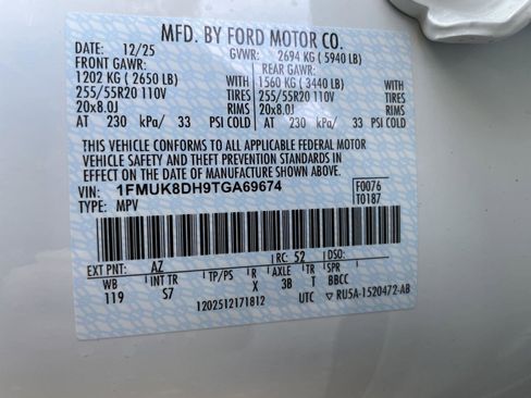 New 2026 Ford Explorer Active w/ Active Comfort Package AWD/4WD image 11