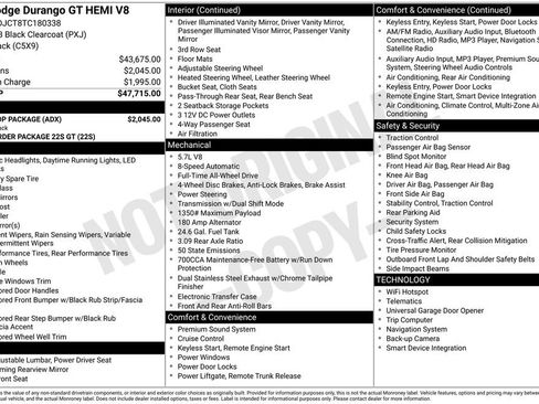 New 2026 Dodge Durango GT w/ Blacktop Package image 22