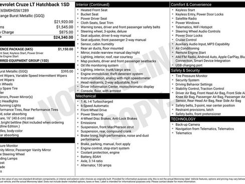 Used 2017 Chevrolet Cruze LT w/ Convenience Package image 37