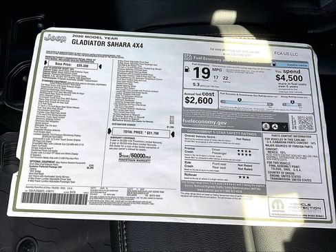 New 2026 Jeep Gladiator Sahara image 34