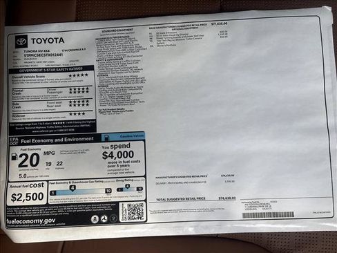 New 2026 Toyota Tundra 1794 Edition AWD/4WD image 28