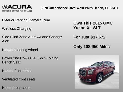 Used 2015 GMC Yukon XL SLT AWD/4WD image 30