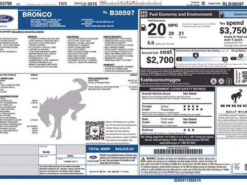 Certified 2024 Ford Bronco Big Bend AWD/4WD image 36