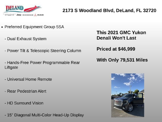 Used 2021 GMC Yukon Denali AWD/4WD image 4