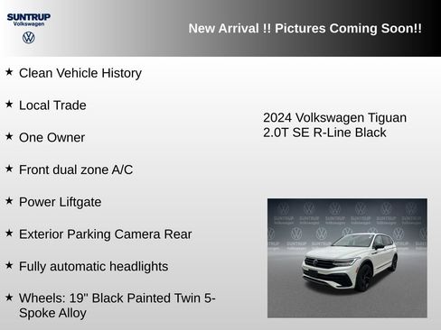 Used 2024 Volkswagen Tiguan SE R-Line w/ MDO Package, Two-Row AWD/4WD image 6