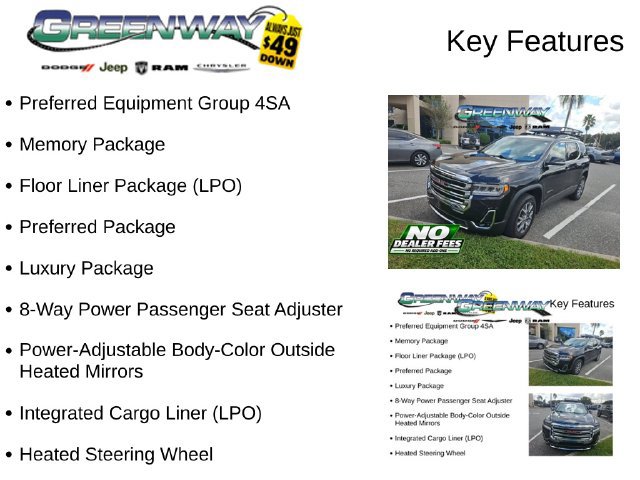 Used 2023 GMC Acadia SLT w/ Preferred Package FWD image 2