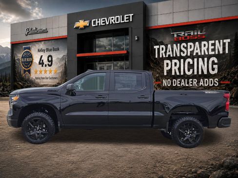New 2026 Chevrolet Silverado 1500 Custom Trail Boss w/ LPO, Dark Essentials Package AWD/4WD image 3