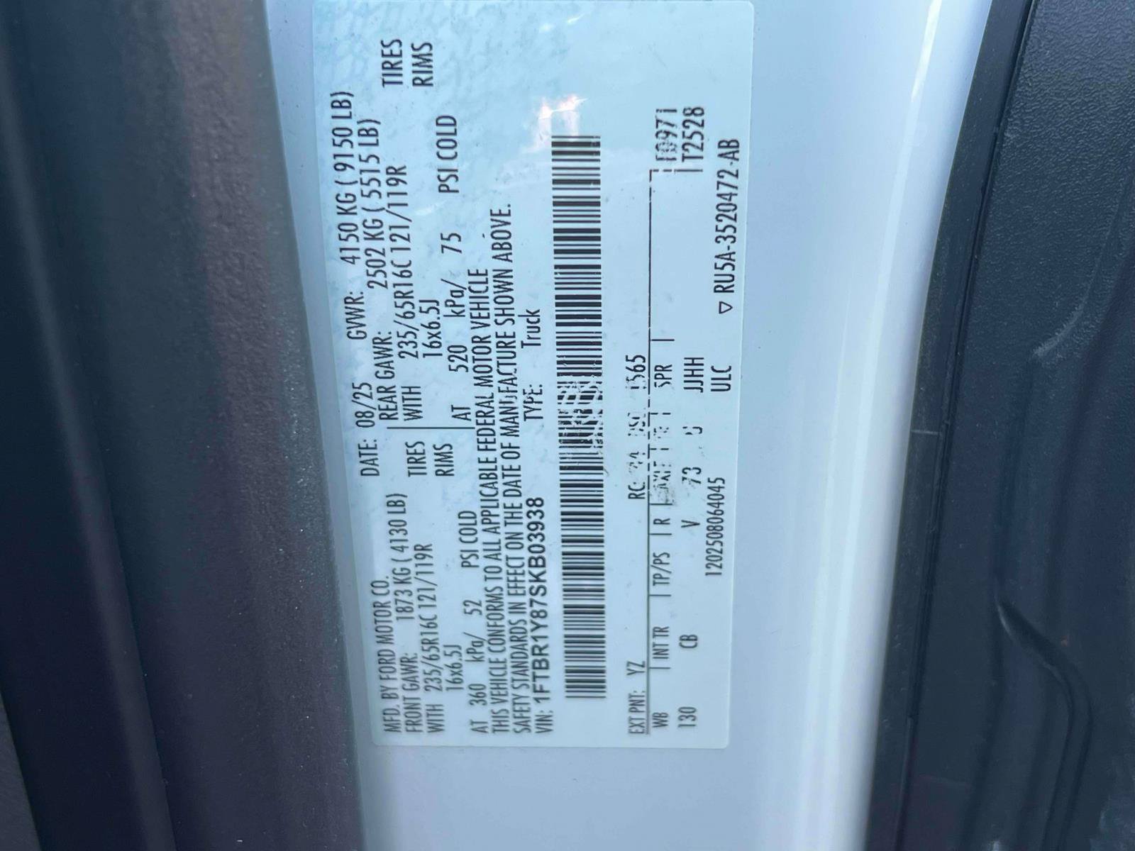 Used 2025 Ford Transit 250 Low Roof w/ Exterior Upgrade Package RWD image 30